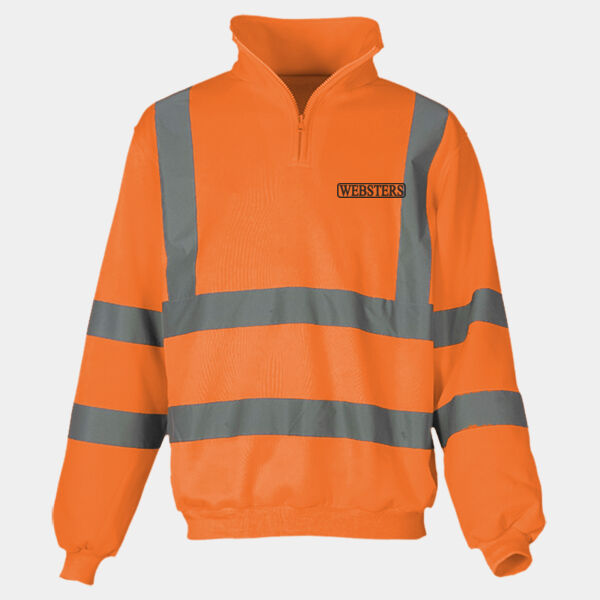 HVK06 Hi-Vis 1/4 Zip Sweatshirt Thumbnail